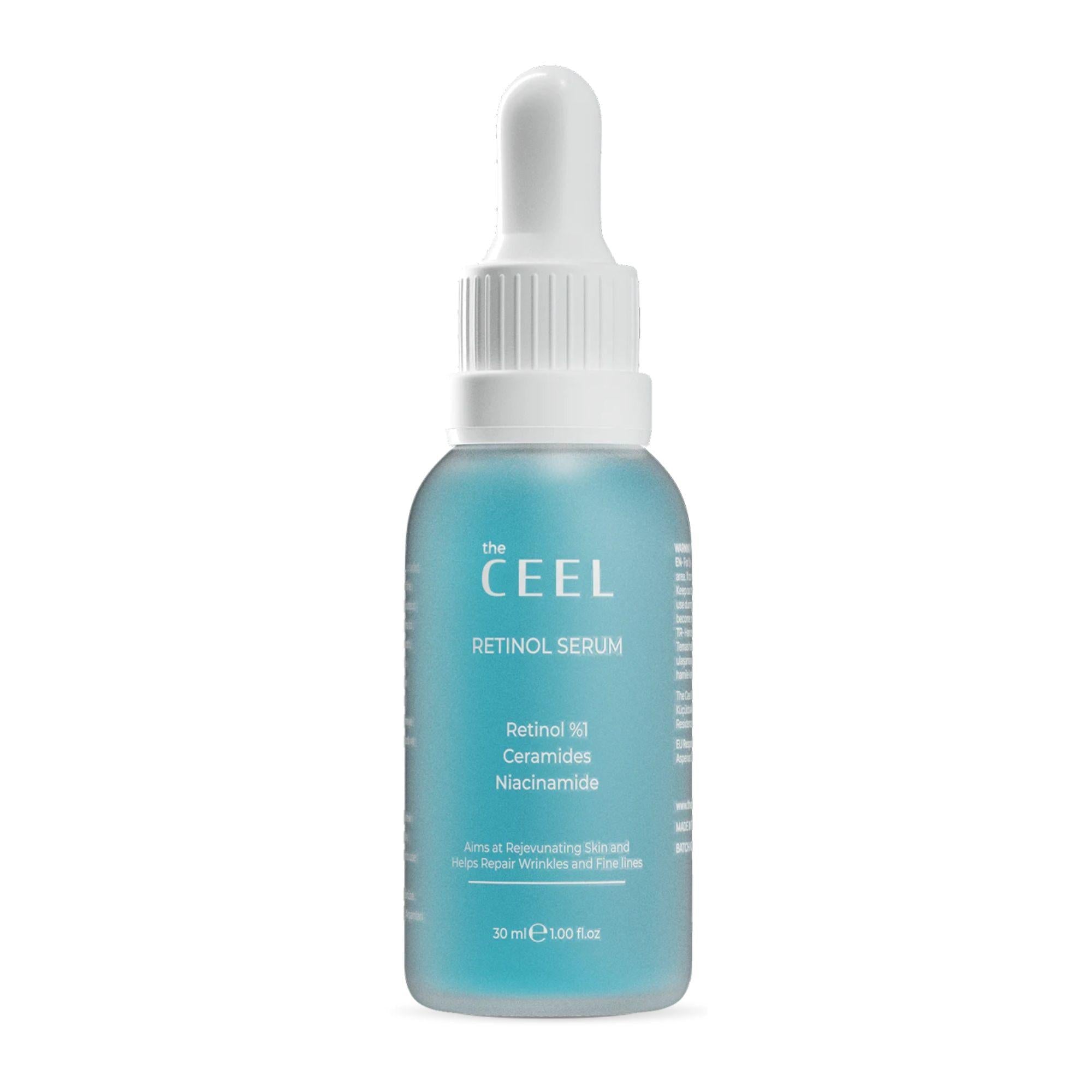 Ceel Natural Retinol Serum-30ml - Anti Wrinkle & Anti Aging With Retinol 1%, Ceramides and Niacinamide