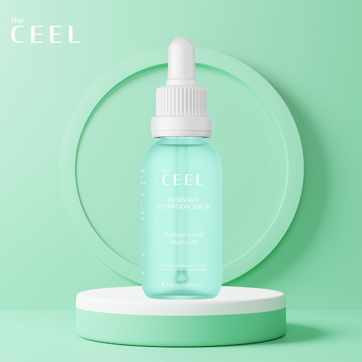 Ceel Natural Intensive Hydration Serum-30ml - Moisturizing & Repair With Hyaluronic Acidand Vitamin B5