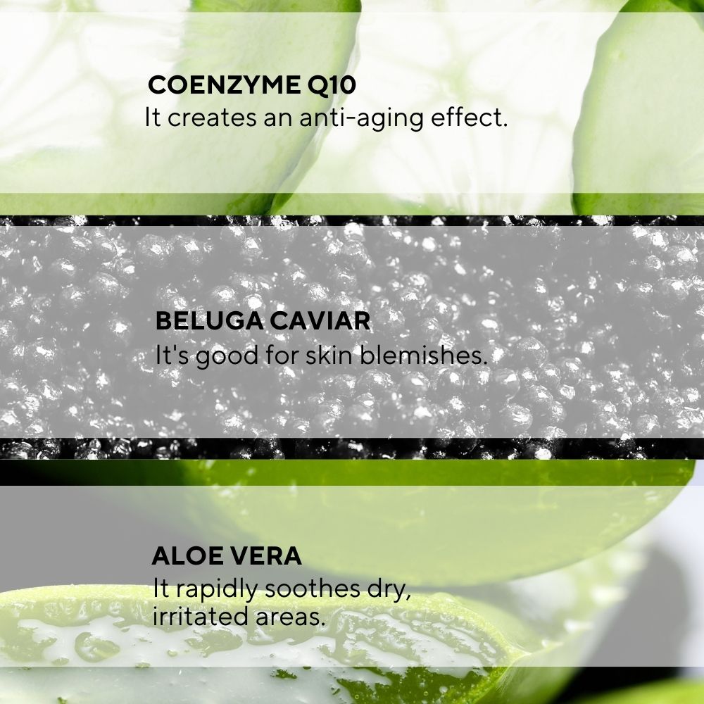 Ceel Coenzyme Peeling Gel-100ml - Exfoliation & Dead Skin Removal With Beluga Caviar, Cucumber and Aloevera