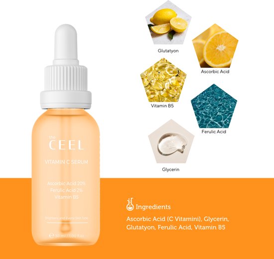 Ceel Radiance Ritual – Vitamin C Serum 30ml & Retinol Serum 30ml Combo