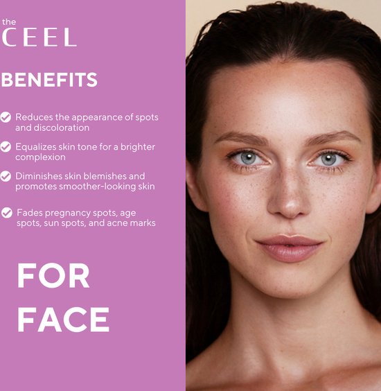 Ceel Natural Dark Spot Corrector Serum-30ml - Dark Spots & Pigmentation With Glutathione Alpha Arbutin 2%, HyaluronicAcid and Niacinamide