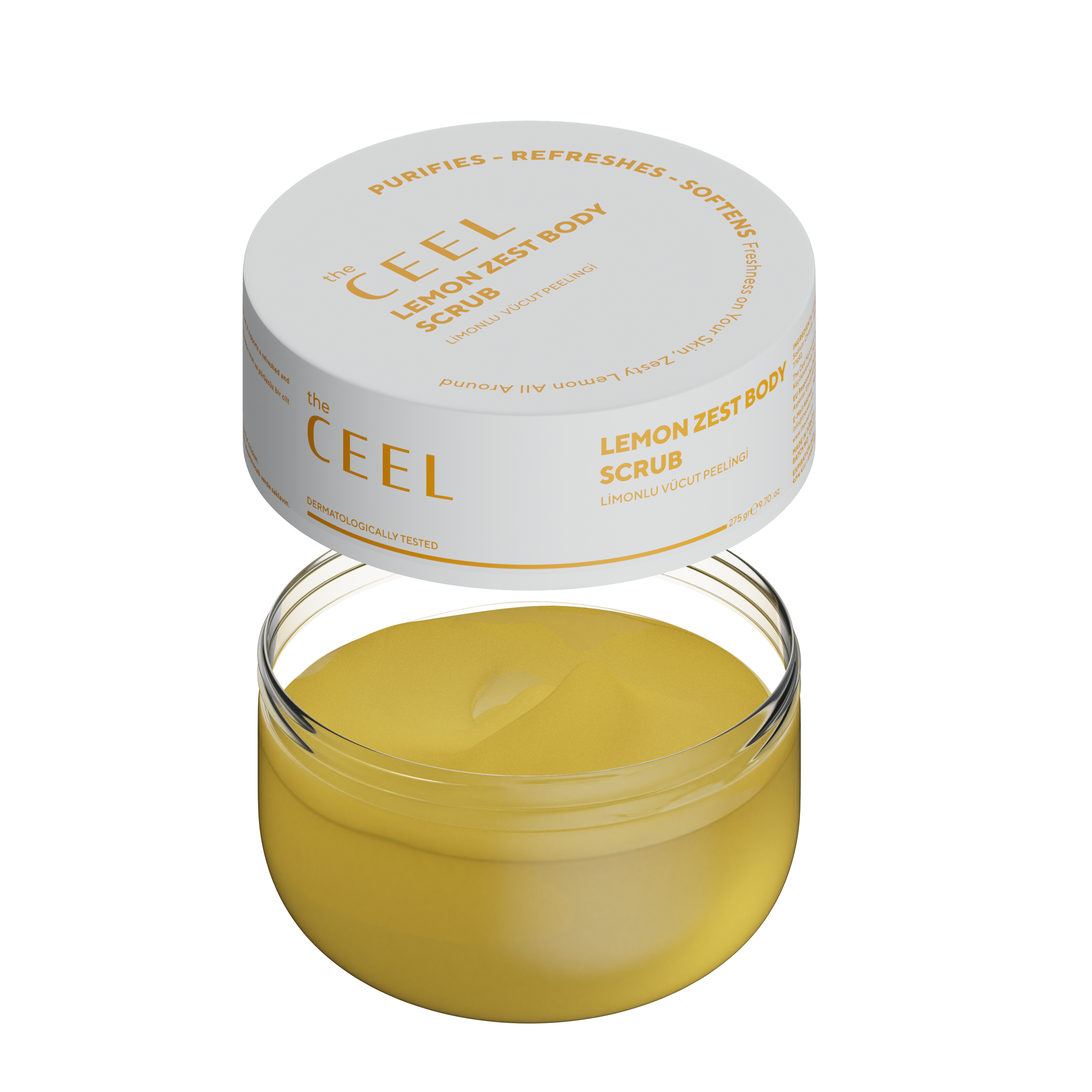 Ceel Lemon Extract Body Scrub – Moisturizing, Nourishing and Purifying – 275gms