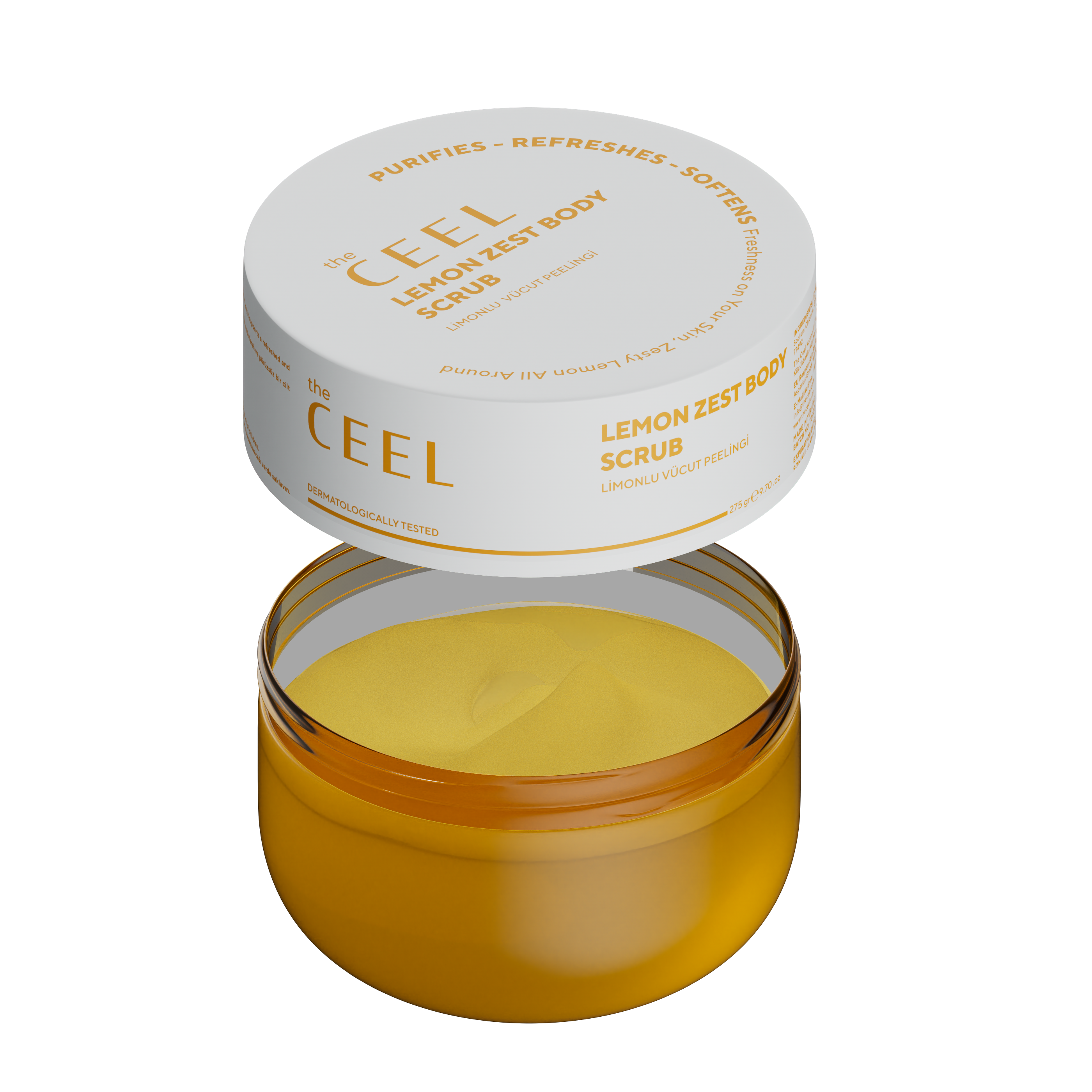 Ceel Lemon Extract Body Scrub – Moisturizing, Nourishing and Purifying – 275gms