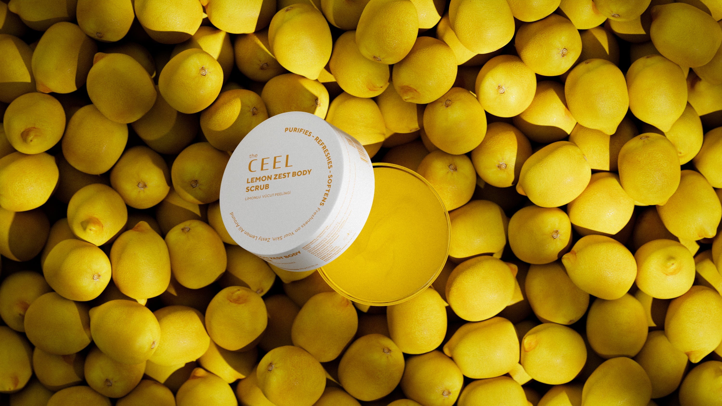 Ceel Lemon Extract Body Scrub – Moisturizing, Nourishing and Purifying – 275gms