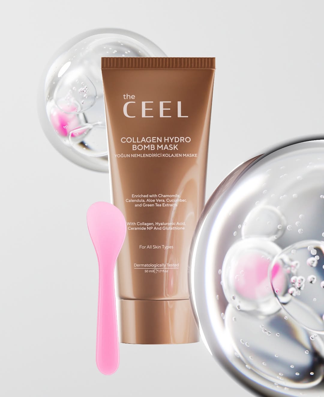 Ceel Peel-Off Collagen Mask with Glutathione and Green Tea Extract | 50 ml