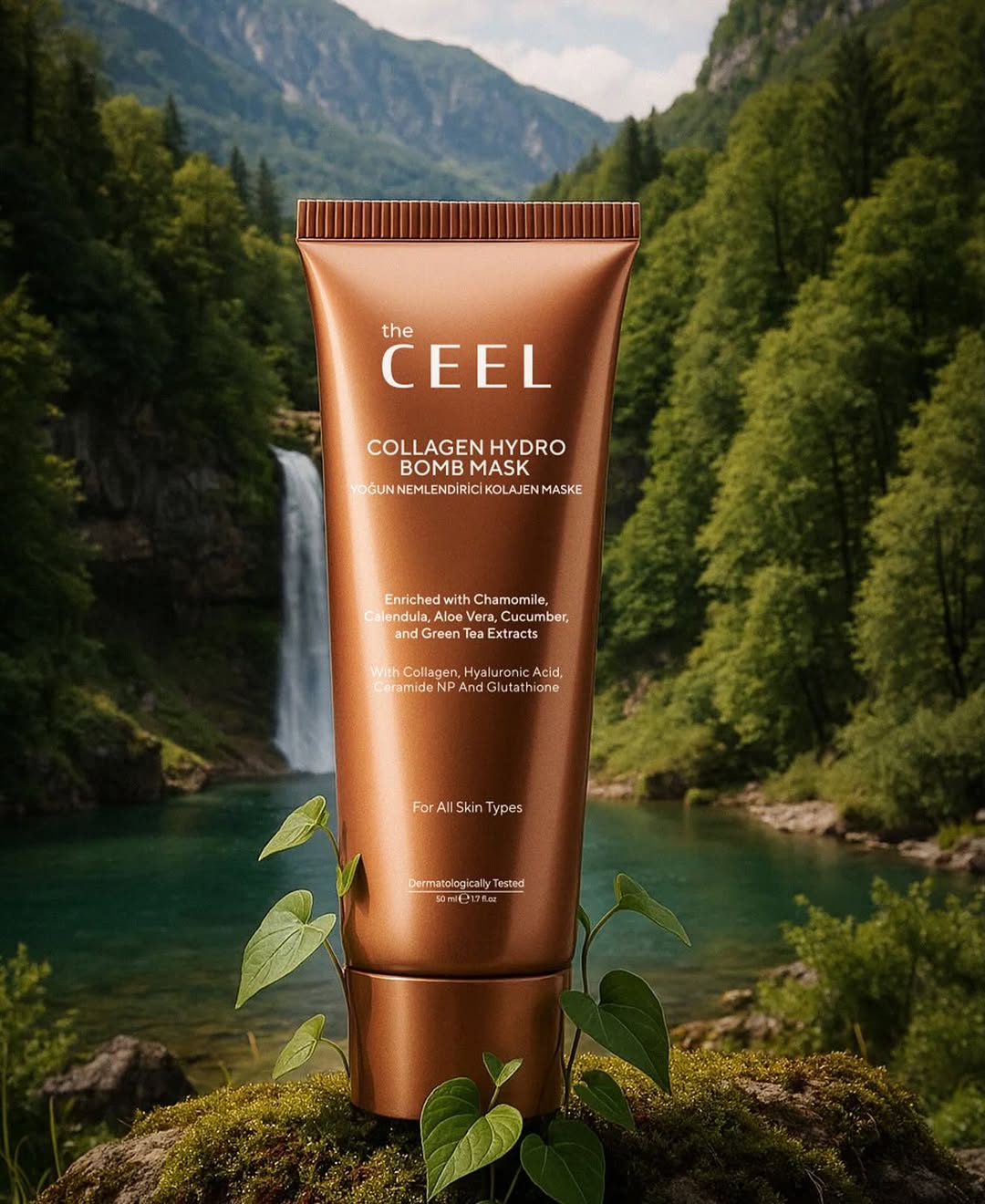 Ceel Peel-Off Collagen Mask with Glutathione and Green Tea Extract | 50 ml