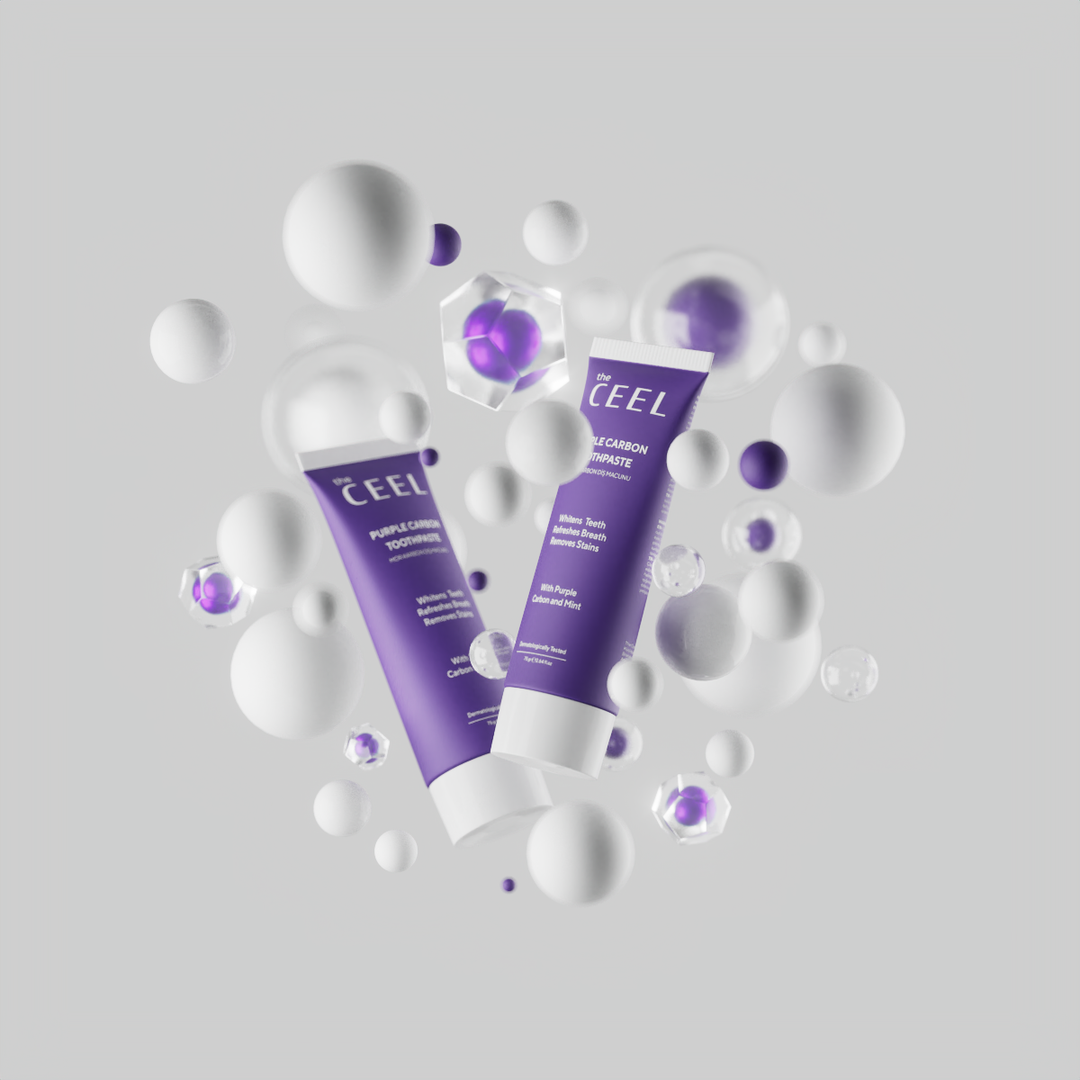 Ceel Carbon Purple Carbon Tootpaste -75g - Teeth Whitening & Oral Detox