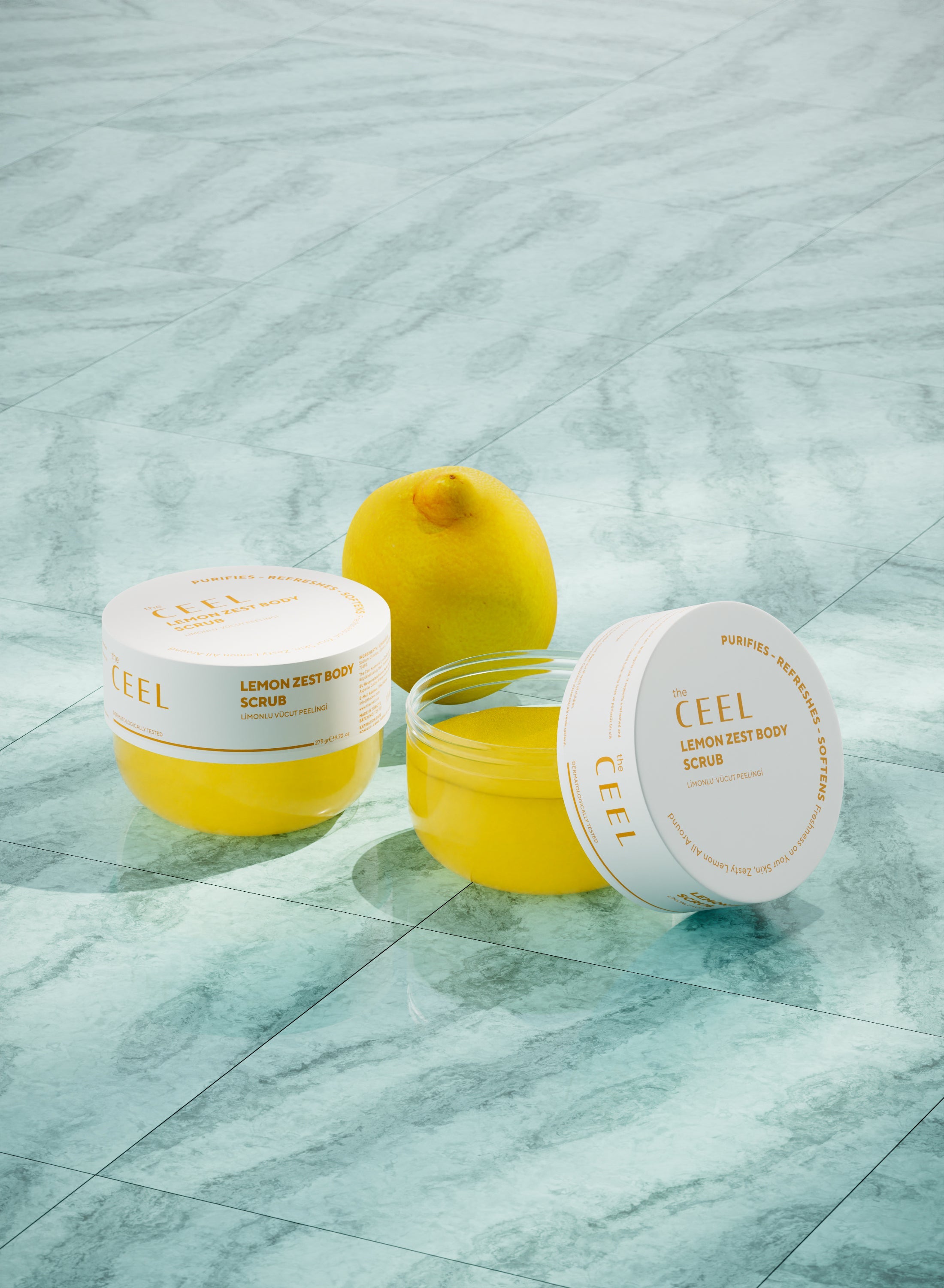 Ceel Lemon Extract Body Scrub – Moisturizing, Nourishing and Purifying – 275gms