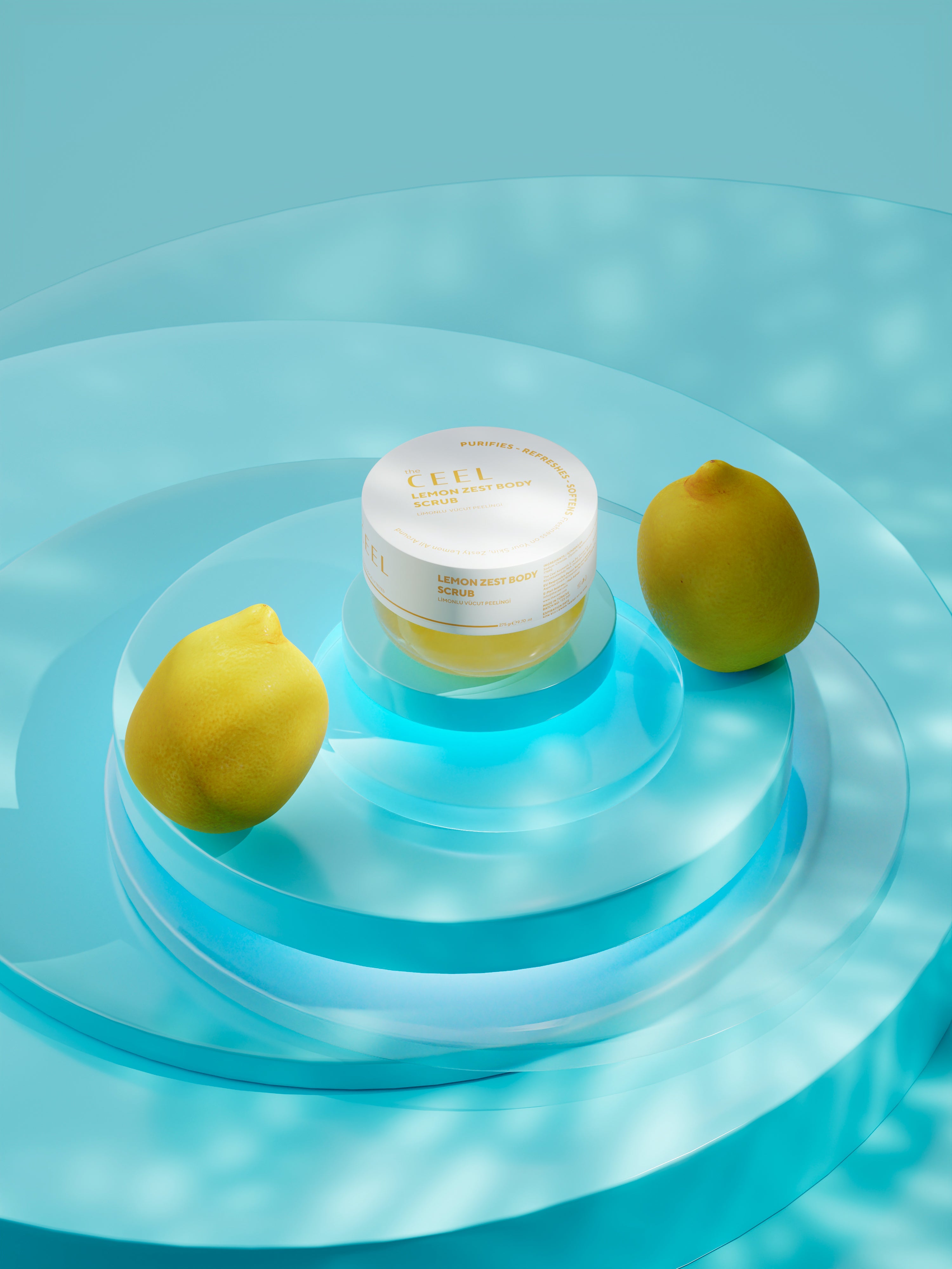Ceel Lemon Extract Body Scrub – Moisturizing, Nourishing and Purifying – 275gms