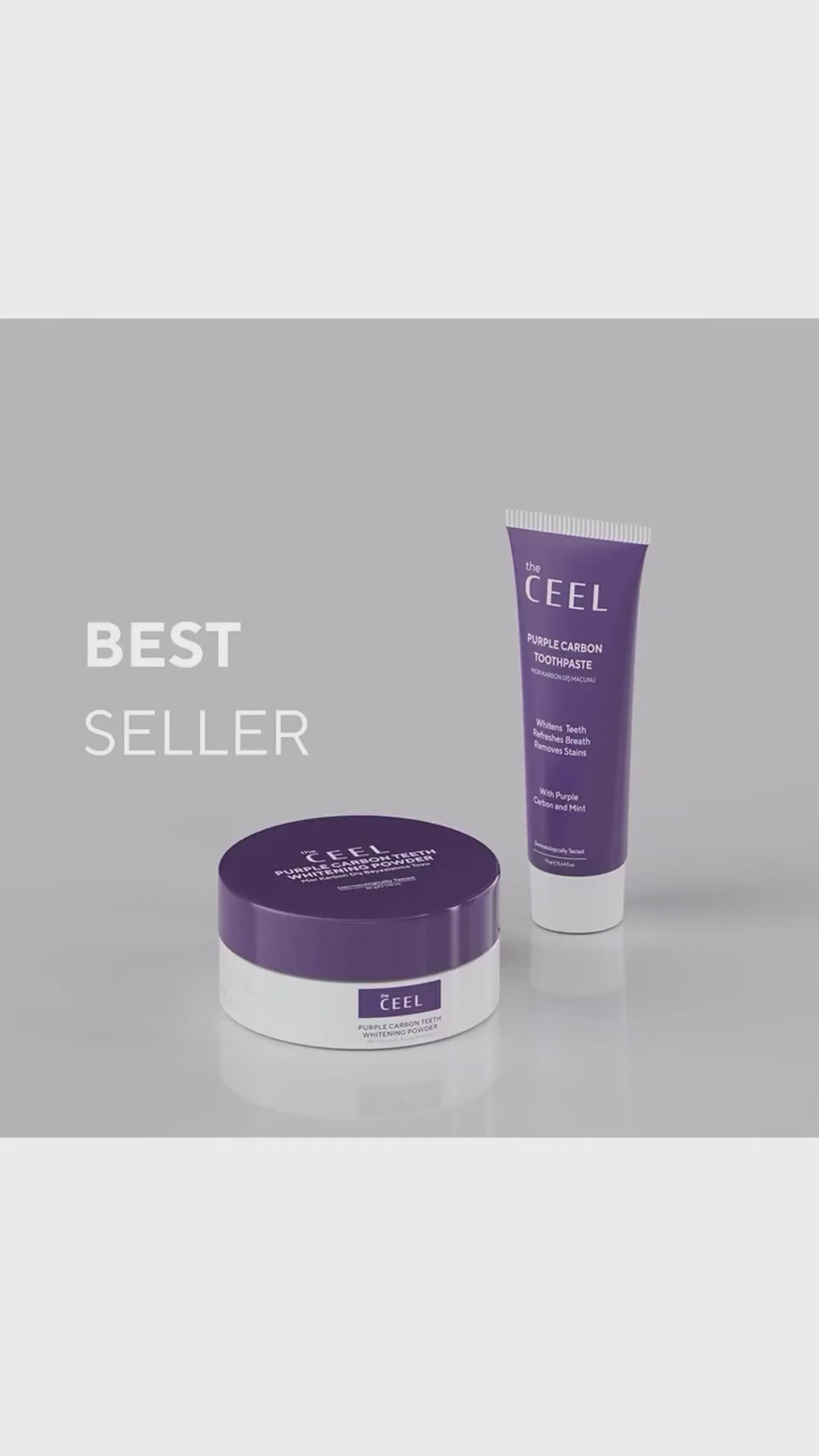 Load video: Ceel Activated Purple Carbon Powder-50g - Teeth Whitening &amp; Oral Detox